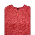 thumbnail image 2 of Womens Coral Red & White Patterned Lightweight Shell Blouse Shirt Top X-Large, 2 of 2