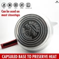 thumbnail image 5 of Hakan Stainless Steel 2 L Mini Double Bondy Turkish Tea Pot Set with Self Strainer Double Lids, 67 Oz, 5 of 9