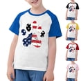 thumbnail image 1 of CFLVAEK T-Shirts du 4 Juillet pour Enfants, T-Shirts Graphiques avec Drapeau Américain, Manches Raglan Courtes, T-Shirts Patriotiques, Hauts à Col Rond pour la Fête de l'Indépendance, 13 Ans, 1 of 8