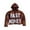 Brown, variant on Men and Women Letter Pattern Zipper Hoodies Street Fashion Sweatshirt Neutral Hop Casual Graffiti Printed Jackets Purple S