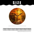 thumbnail image 2 of 12 Inch Wall Clock Battery Operated Silent Clock Decorative for Office, Kitchen, Outdoor, Living Room，Autumn Path Exquisite Design, 2 of 5