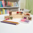 Melissa & Doug Wooden Stamp Set Friendship 9 Stamps, 5 Colored