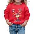 thumbnail image 1 of Veste à Capuche Zippée pour Petite Fille, Veste pour Enfants avec Capuche Zippée, Sweat à Capuche pour Tout-Petit Fille, Sweat à Capuche pour Tout-Petit 4t, Sweat à Manches Longues Col Rond Imprimé Lapin pour Bébé Fille, Chandail Décontracté Doux Rouge 4-5 Ans, 1 of 4