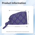 thumbnail image 6 of Kdxio Lavender Flowers Pattern Turban Hat for Women Men Comfortable Adjustable Cleaning Working Cap with Sweatband, 6 of 8