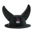 thumbnail image 1 of Gorro con cuernos para mascota de Halloween para perro y gato, decoración cómoda para fiestas, disfraz de Halloween para mascotas, fiestas temáticas Araña bruja negra, 1 of 8
