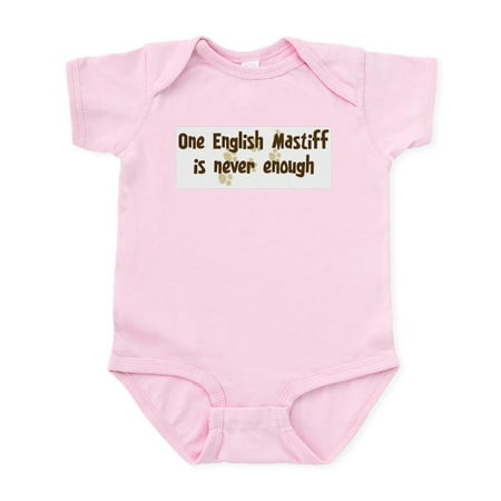 

CafePress - Never Enough: English Mastiff Infant Bodysuit - Baby Light Bodysuit Size Newborn - 24 Months