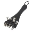 thumbnail image 4 of Cergrey 3 in 1 Ebony Tailpiece with Rope Fine Tuners Kits Set for 4/3 4/4 Violin Replacement Part, Violin Tailpiece Rope, Violin Fine Tuner, 4 of 8