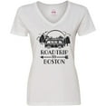 thumbnail image 3 of Inktastic Road Trip To Boston Women's V-Neck T-Shirt, 3 of 5
