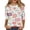 Blue, variant on JULMCOMO Breast Cancer Awareness Shirts for Women Pink Ribbon Crew Neck 3/4 Sleeve Cute Graphic Tees Breast Cancer Loose Fit Casual T Shirts Light Green L