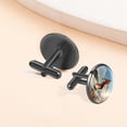 thumbnail image 6 of Surf Formal Dress Shirt Cufflinks Set Made of Stainless Steel, Suitable for Formal Attire, Business Meetings, and Weddings, 6 of 6
