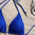 thumbnail image 4 of Warop Women's Solid Color Padded Triangle Bikini Set, Separate Swimsuit for Beach and Pool, 4 of 8