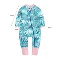 thumbnail image 3 of Baby Jumpsuit Footless Zipper Simple Infant Romper Long Sleeve Bodysuit for Baby, 3 of 10