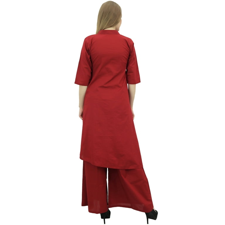Asymmetrical kurti cheap with palazzo
