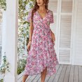 thumbnail image 3 of Vestido de mujer,Vestido de mujer con cuello en V Vestido de niña Vestido de verano Eleva tu experiencia, 3 of 6