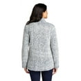 thumbnail image 2 of Port Authority ® Ladies Cozy 1/4-Zip Fleece L130 - Navy Heather Size 3XL, 2 of 4