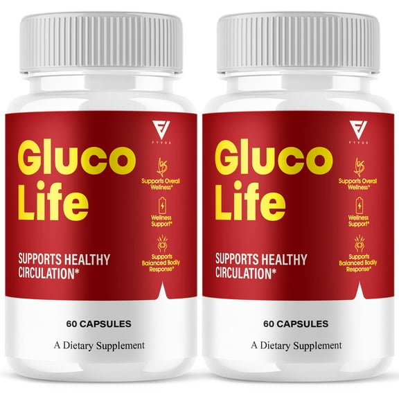 (2 Pack) Gluco Life Supplement GlucoLife Glycogen Support Formula (120 Capsules)