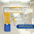 thumbnail image 6 of Arlopu 10-in-1 Kids Slide Set with Drawing Board, Climber, Basketball Hoop, Tunnel, Storage & Telescope for Indoor Outdoor Use for Kids Age 3+, 6 of 10