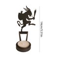 thumbnail image 3 of Portavelas de terror de metal para Halloween Shadow Caster para decoración del hogar (B), 3 of 6