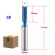 thumbnail image 2 of Bits de Enrutador de Doble Ranura Accesorios de para Jardín de Bricolaje Herramienta DYNWAVEMX Flush Trim Router Bit, 2 of 8