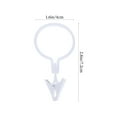 thumbnail image 3 of 80Pcs Curtain Rings with Clips Curtain Clips Curtain Hangers Clips Drapery Clips with Rings, 3 of 8