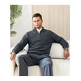 thumbnail image 6 of Fexilor Men's Cable Knit Quarter Zip Pullover Sweater Lightweight Long Sleeve Business Casual Sweaters, 6 of 6