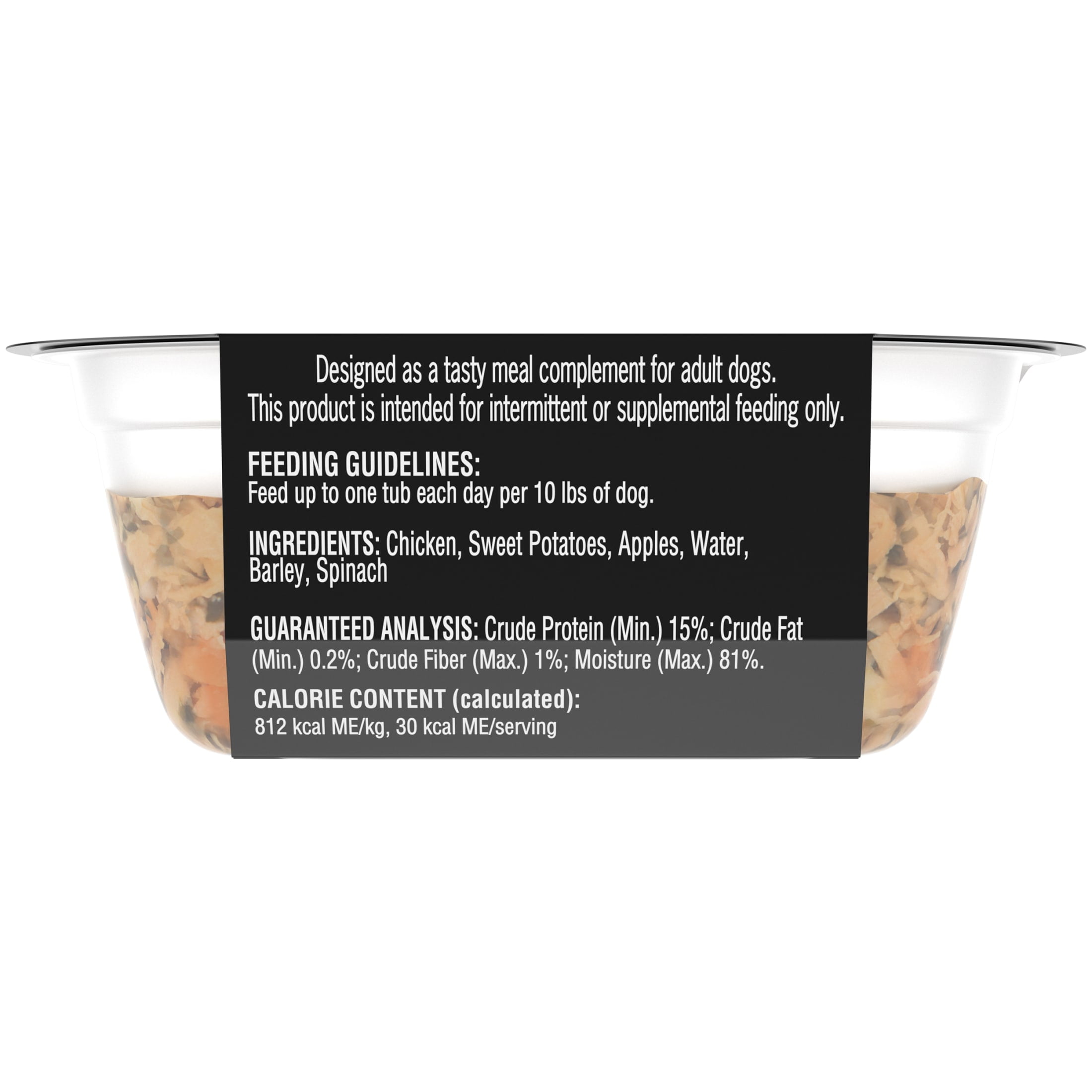 Cesar Simply Crafted Chicken and Vegetables Adult Wet Dog Food Meal Topper, 1.3 oz Tub