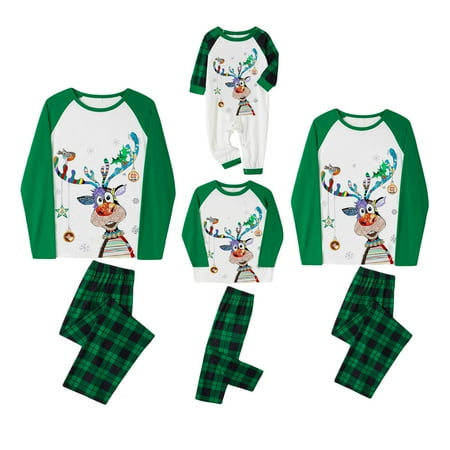 

Domingbub Family Christmas Pjs Matching Sets Baby Christmas Matching Jammies for Adults and Kids Holiday Xmas Sleepwear Set