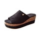thumbnail image 4 of Sandalias de verano para mujer, a la moda, con tacón inclinado, parte inferior gruesa, chanclas, zapatos sólidos Wmkox8yii  hj789, 4 of 5
