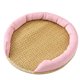 thumbnail image 1 of Pet Cooling Mat Summer Waterproof Breathable Soft Comfortable Hand Woven Cat Cool Rattan Pad for Indoor M Pink, 1 of 1