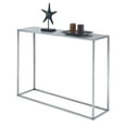 thumbnail image 3 of Convenience Concepts Gold Coast Faux Marble Console Table in Silver Metal Finish, 3 of 7