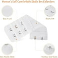 thumbnail image 4 of 9 Pcs Bra Extender 2 Hook 3 Row, Women's Soft Comfortable Elastic Bra Strap Extender, Lady's Bra Extenders 2 Hooks, 4 of 7