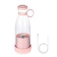 thumbnail image 1 of (Pink) Portable Blender, USB Blender, Smoothie Mini Blender, 380ml Fresh Juice Blender, Suitable for Home, Travel, Office, Gym; ABS+Food Grade PC, 1 of 11