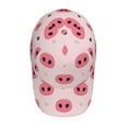 thumbnail image 4 of Naloa Original Classic Low Profile Hat Men Women Baseball Cap Dad Hat Adjustable Unconstructed Pig Noses Print Cap, 4 of 9