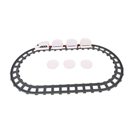 yotijay Rotating Sushi Toy Train Goes Around Train Toy for Party Favors 3 Sections