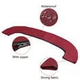 thumbnail image 3 of Red 600D 3 BOW Bimini Top Storage Boot Cover Storage Bag Sock Boat Shade No Frame Waterproof, 3 of 10