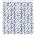 thumbnail image 3 of Ambesonne Anchor Shower Curtain, Abstract Ocean Anchor, 69"Wx84"L, Pale Blue Pale Pink, 3 of 3
