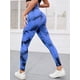 thumbnail image 1 of Mallas de gimnasio con fruncido en la parte de atrás para mujer, pantalones de Yoga de cintura alta sin costuras, mallas deportivas con tinte anudado, ropa de Yoga, medias de entrenamiento para correr, 1 of 5