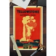 thumbnail image 3 of Yellowstone, Wyoming, Old Faithful, Vintage Travel Advertisement (12x18 Wall Art Poster, Room Decor), 3 of 3