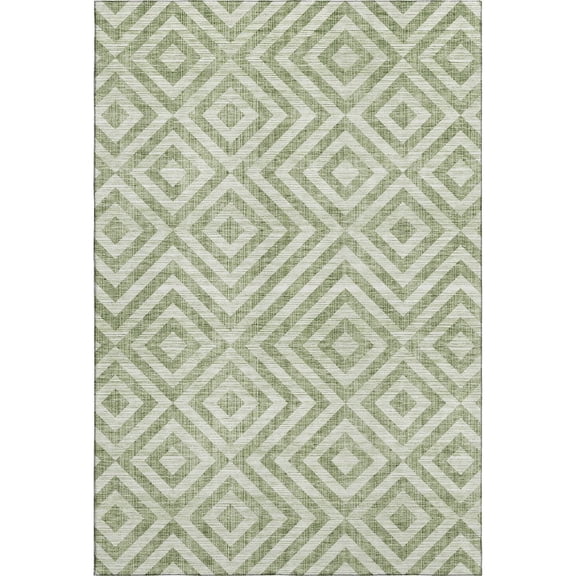 Dalyn Rugs Premium Machine Washable Mayfield AMF733 Green 5' x 7'6" Rug
