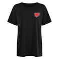 thumbnail image 4 of WILLBEST T-Shirt Femme Décontracté et à la Mode Imprimé Lettre Col Rond T-Shirt Surdimensionné, 4 of 5