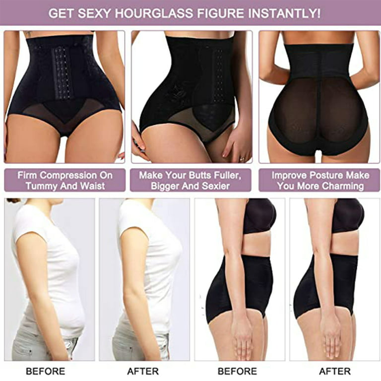 Lilvigor Tummy Control Panties for Women Shapewear Butt Lifter Short High  Waist Trainer Corset Slimming Body Shaper Underwear