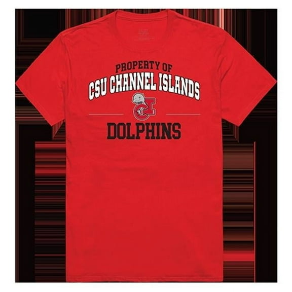 California State University Channel Islands Property College Tee Shirt, Red - Large