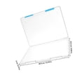 thumbnail image 2 of OFFIGAM 4 Pcs Boîtes de Rangement de Bureau Étui en Plastique Transparent pour Rangement de Plans et de Reçus, 2 of 8