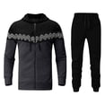thumbnail image 3 of Sweat à Capuche à Rayures pour Hommes avec Fermeture Éclair, 3 of 6