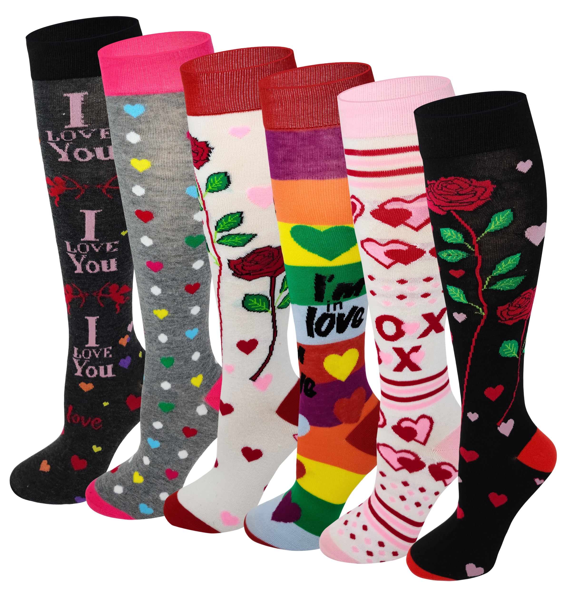 Womens Knee High Socks 2 Pairs Best For Running Christmas Brush Strokes Long Socks For Women