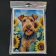 thumbnail image 3 of Airedale Terrier in Sunflowers Greeting Cards Pack of 8 7 in x 5 in, 3 of 3