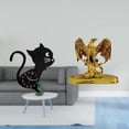 thumbnail image 2 of Reloj de pared,Reloj de pared con diseño de gato para guardería,sala de juegos y interior,Escultura,Estatua de resina,figura decorativa para el hogar.,Esculturas de animales coleccionables, 2 of 7