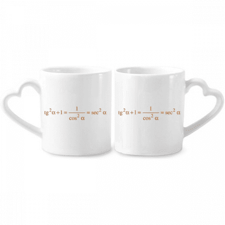 

Mathematical Formula Expressions Computation Increased Couple Porcelain Mug Set Cerac Lover Cup Heart Handle