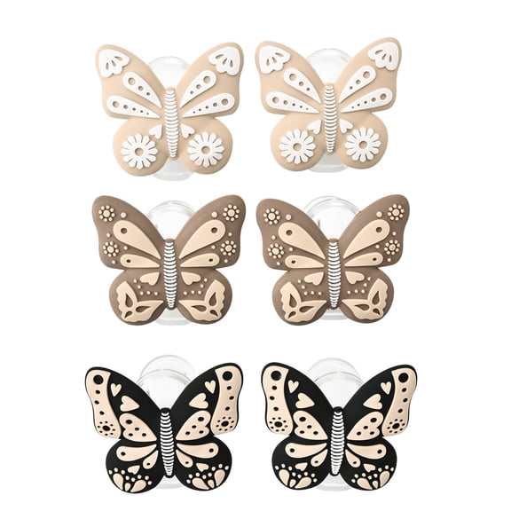 Cook with Color 6-Piece Halloween Bag Clip Set, Butterflies