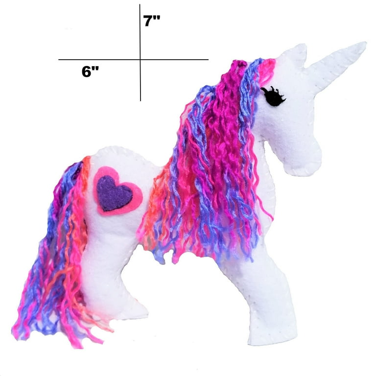 CRAFTSBEE Beginner Sewing Kit for Girls Ages 7+ - Unicorn Felt Arts and  Crafts Kit